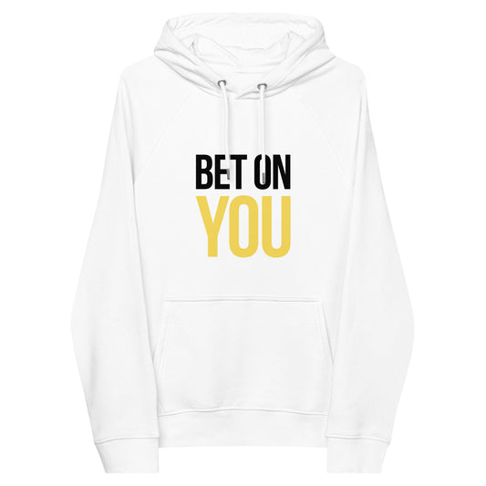 BET ON YOU Unisex Eco Raglan Hoodie