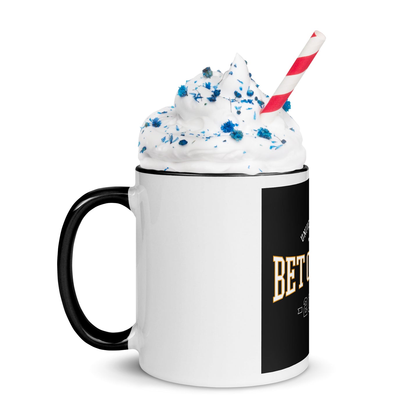 BET ON YOU UNIVERSITY Mug (black & white)
