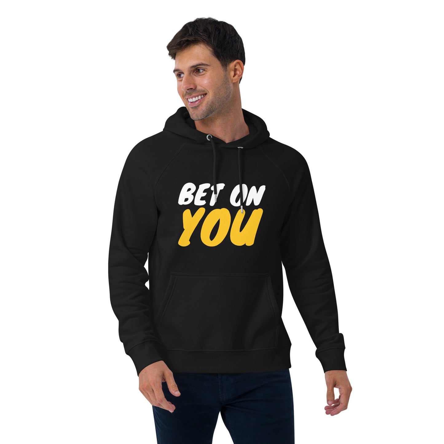 Unisex BET ON YOU Eco Raglan Hoodie