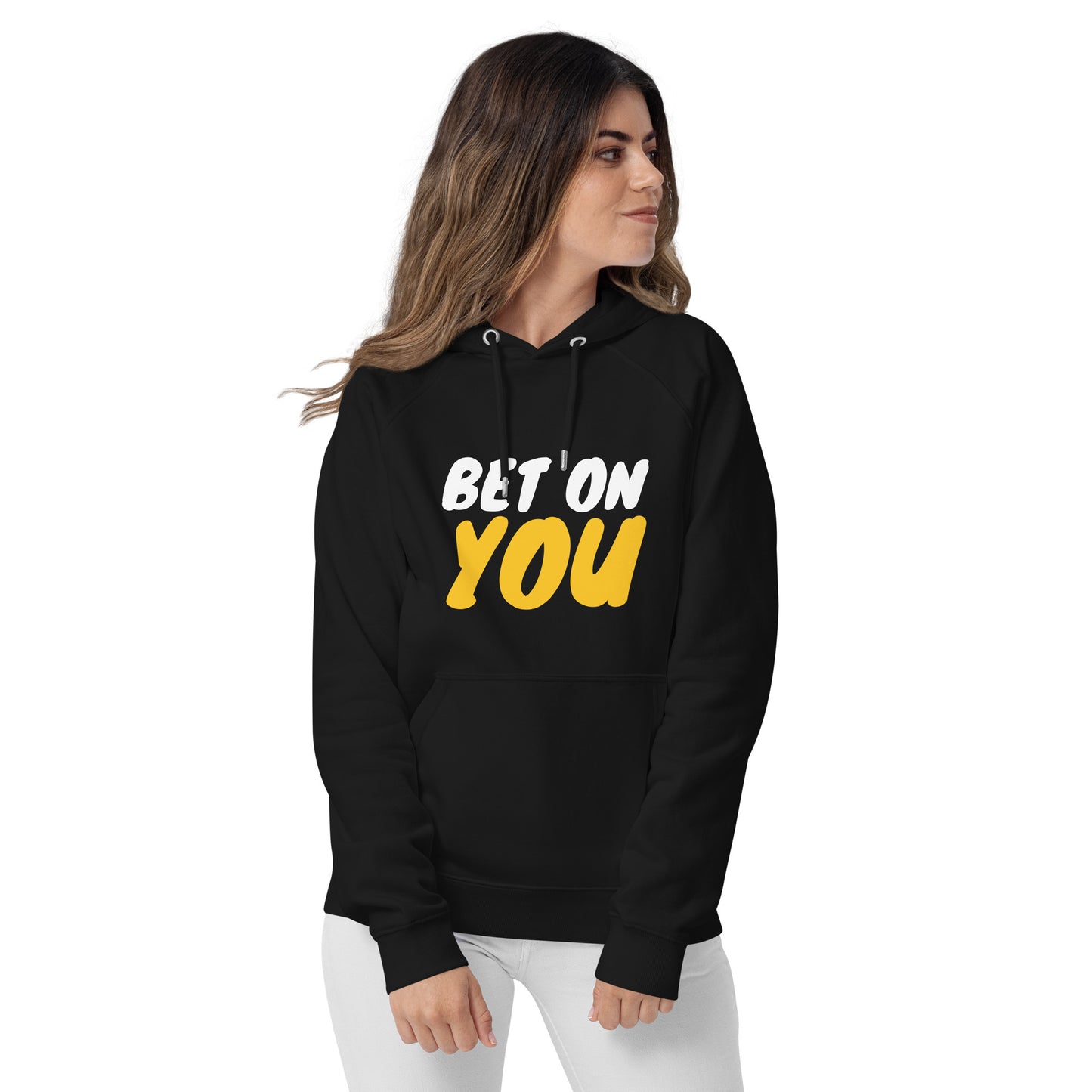 Unisex BET ON YOU Eco Raglan Hoodie