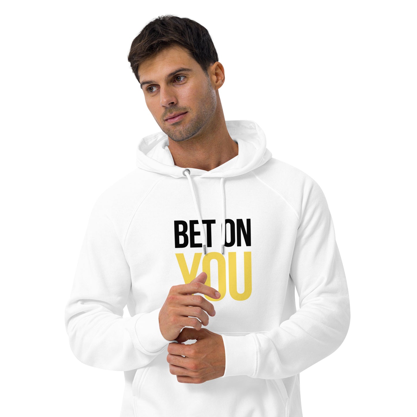 BET ON YOU Unisex Eco Raglan Hoodie