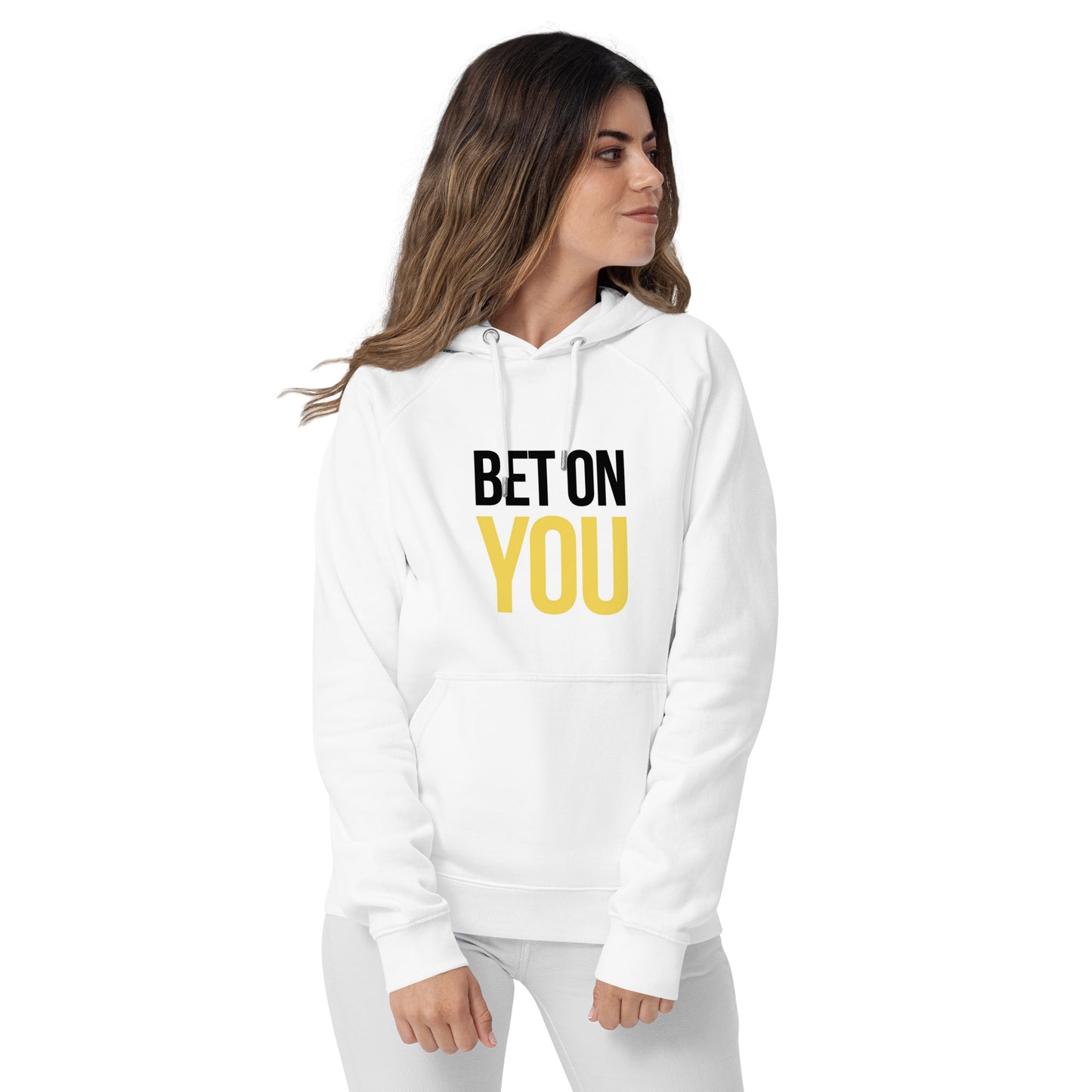 BET ON YOU Unisex Eco Raglan Hoodie