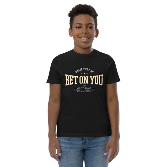 BET ON YOU UNIVERSITY Youth Jersey Tee