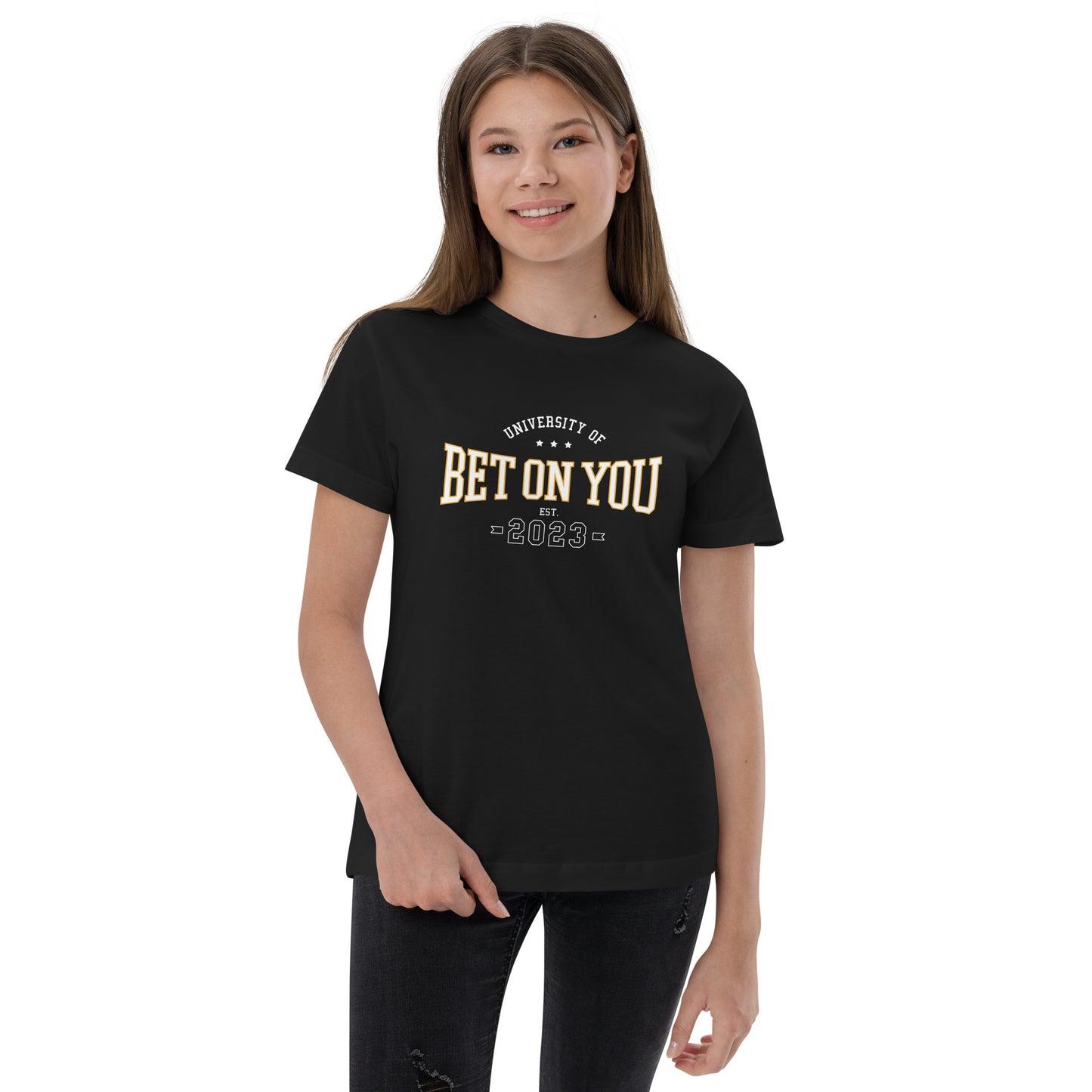 BET ON YOU UNIVERSITY Youth Jersey Tee