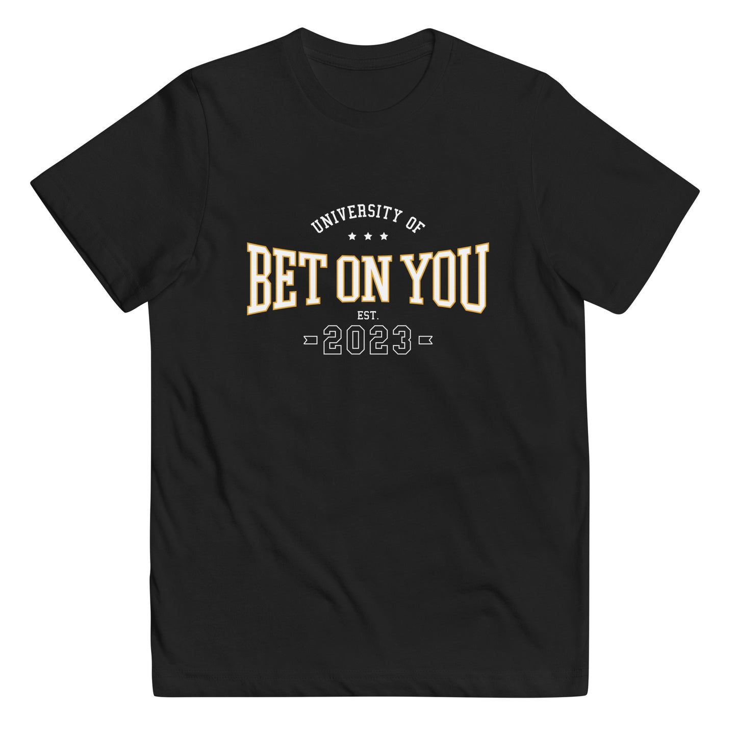 BET ON YOU UNIVERSITY Youth Jersey Tee