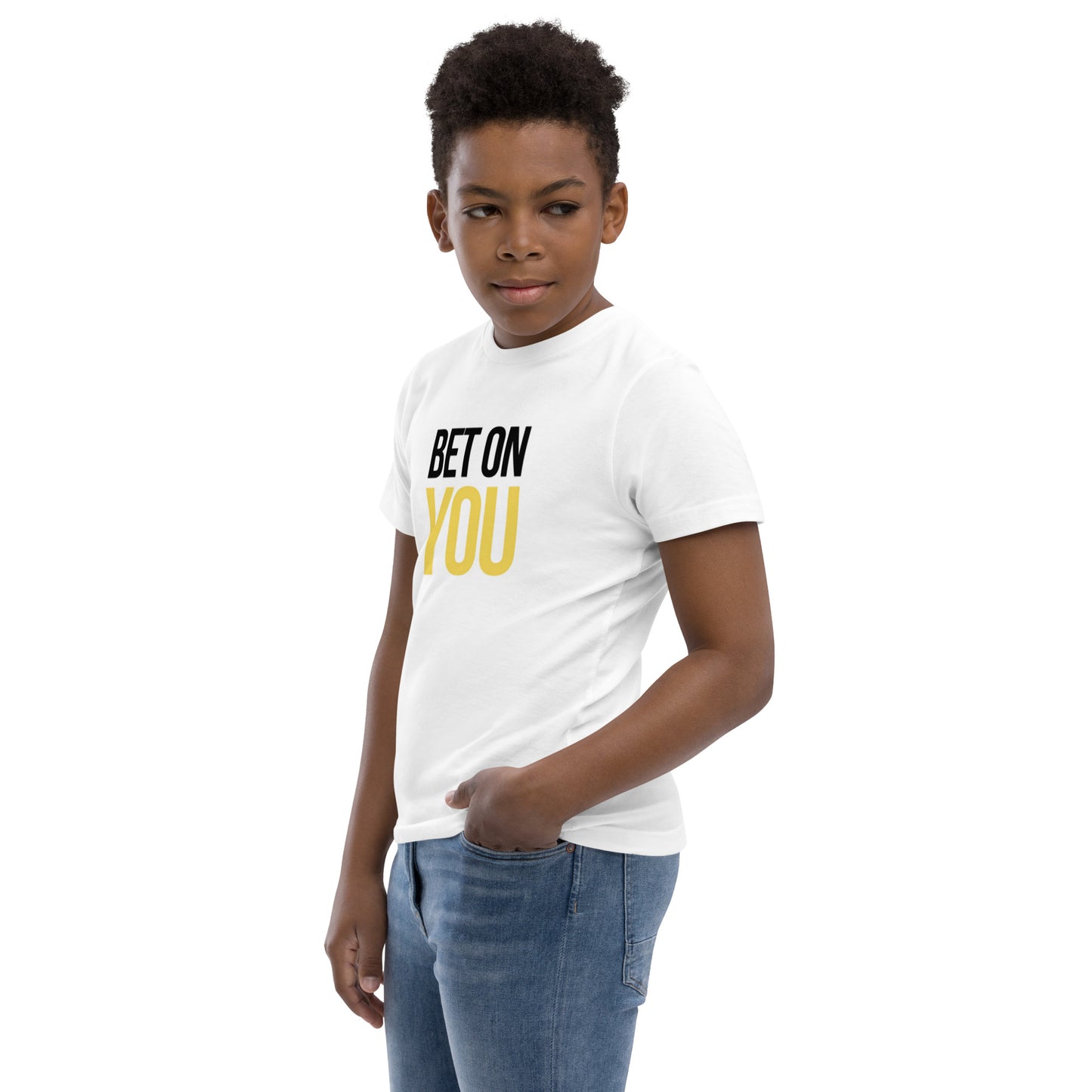 Youth Bet ON YOU Jersey Tee (White)